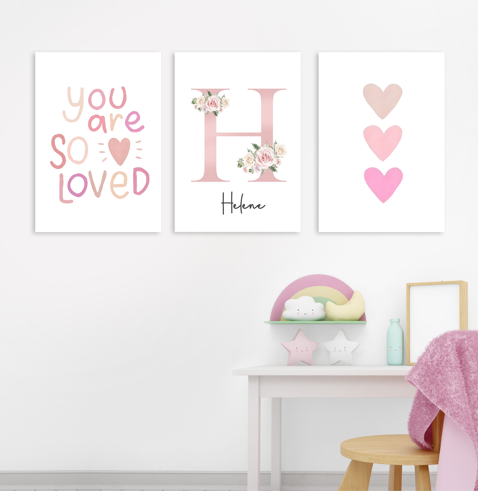 Posters - You are so loved / Gepersonaliseerd / Set van 3