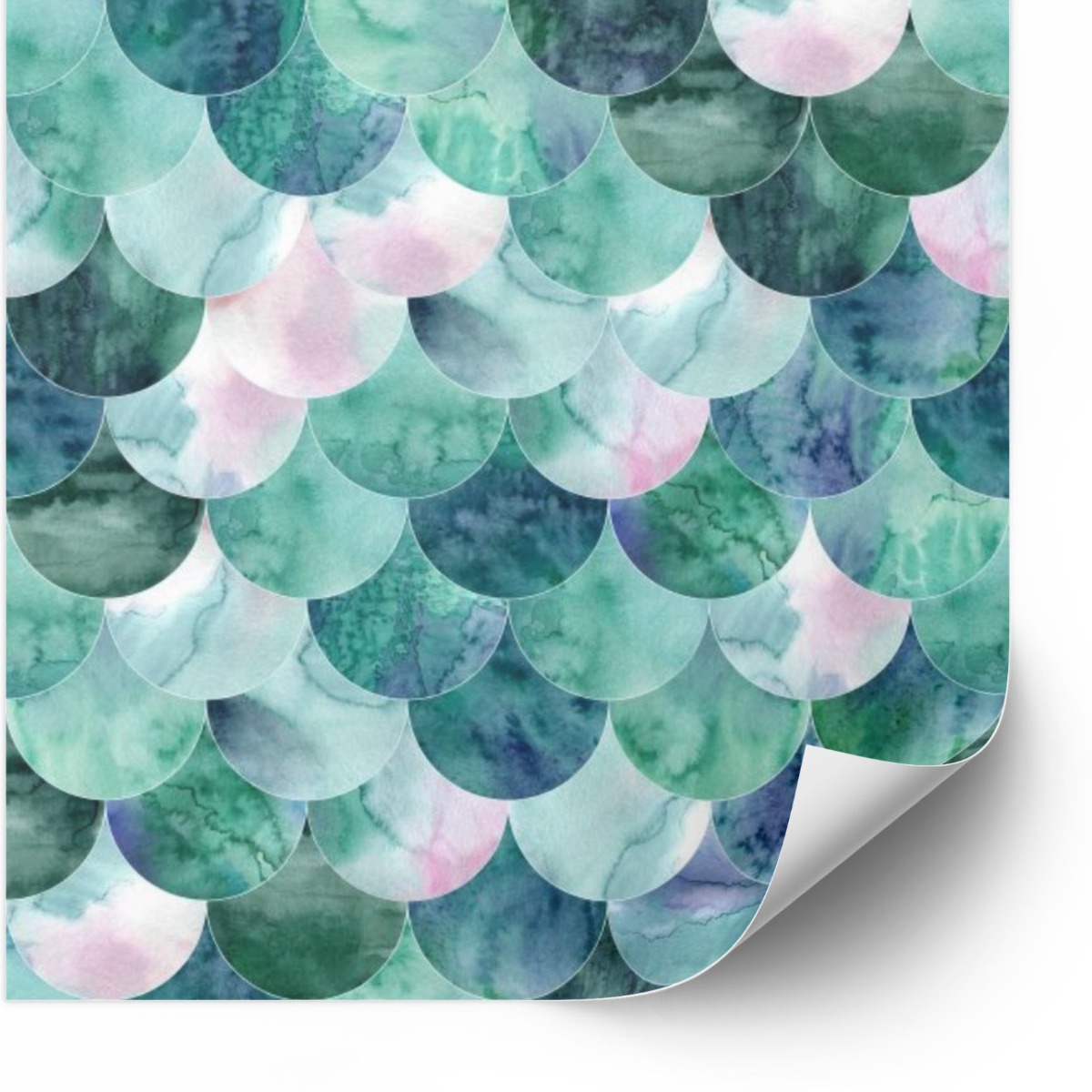 Tegels Sticker - Blauw en Groen Peel and Stick Tegel / 24 stuks