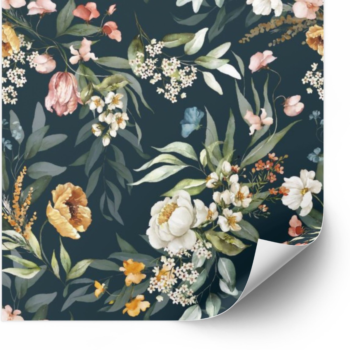 Tegels Sticker - Bloemen Veelkleurig Peel and Stick Tile / 24 st