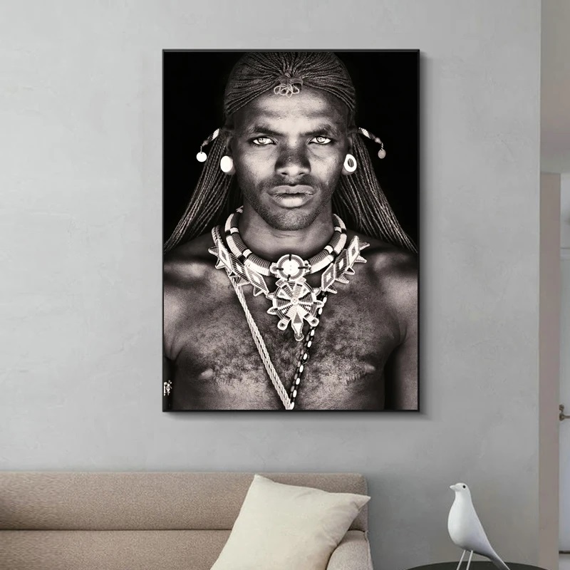 Poster - Afrikaanse stammen / Mannen