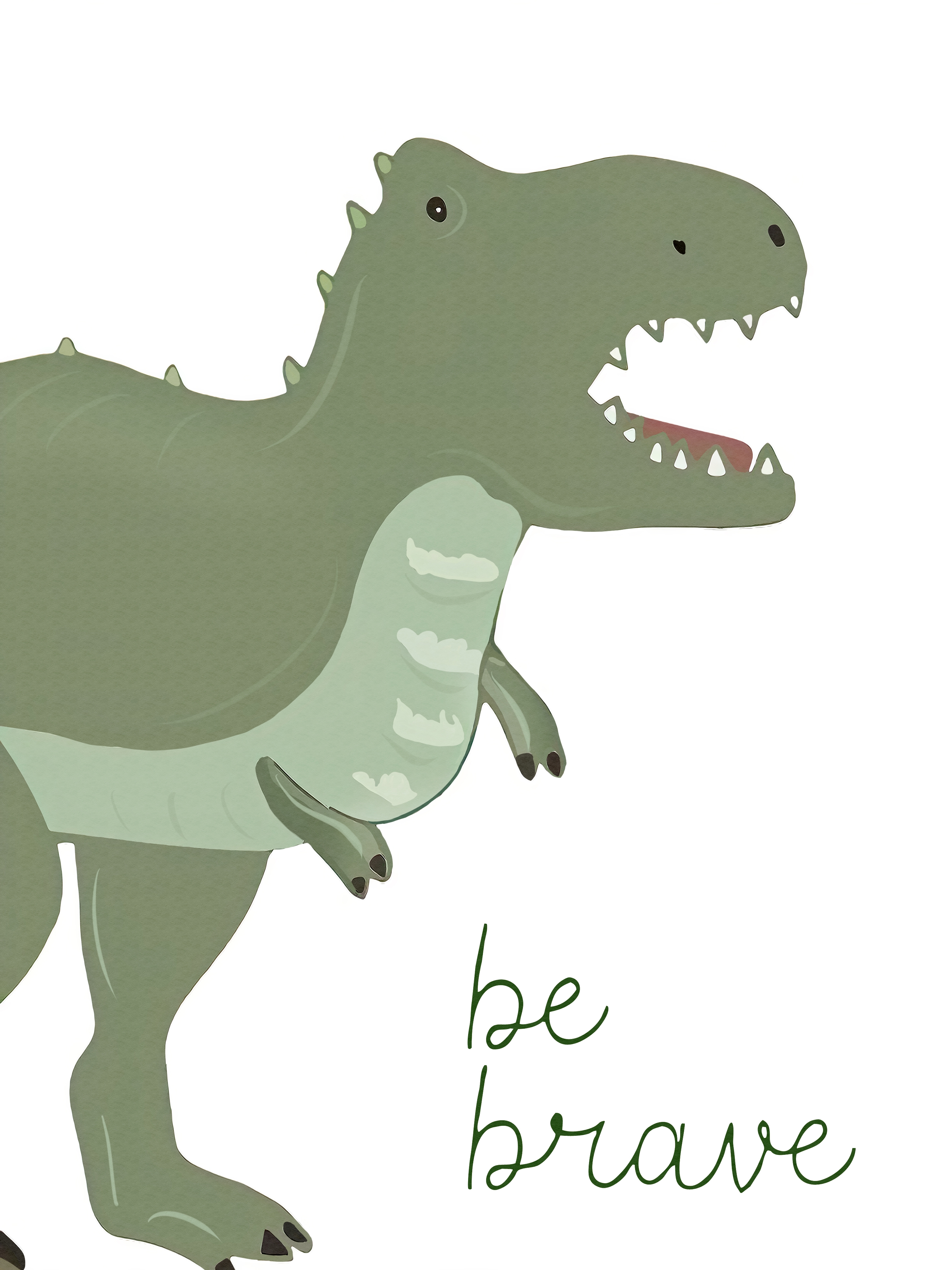 Poster - Tyrannosaurus / Be Brave