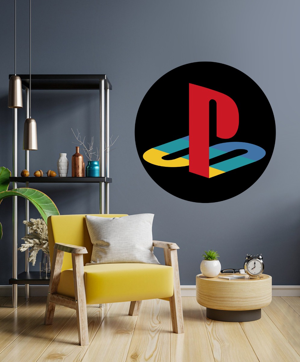 Muursticker - PlayStation / Rond