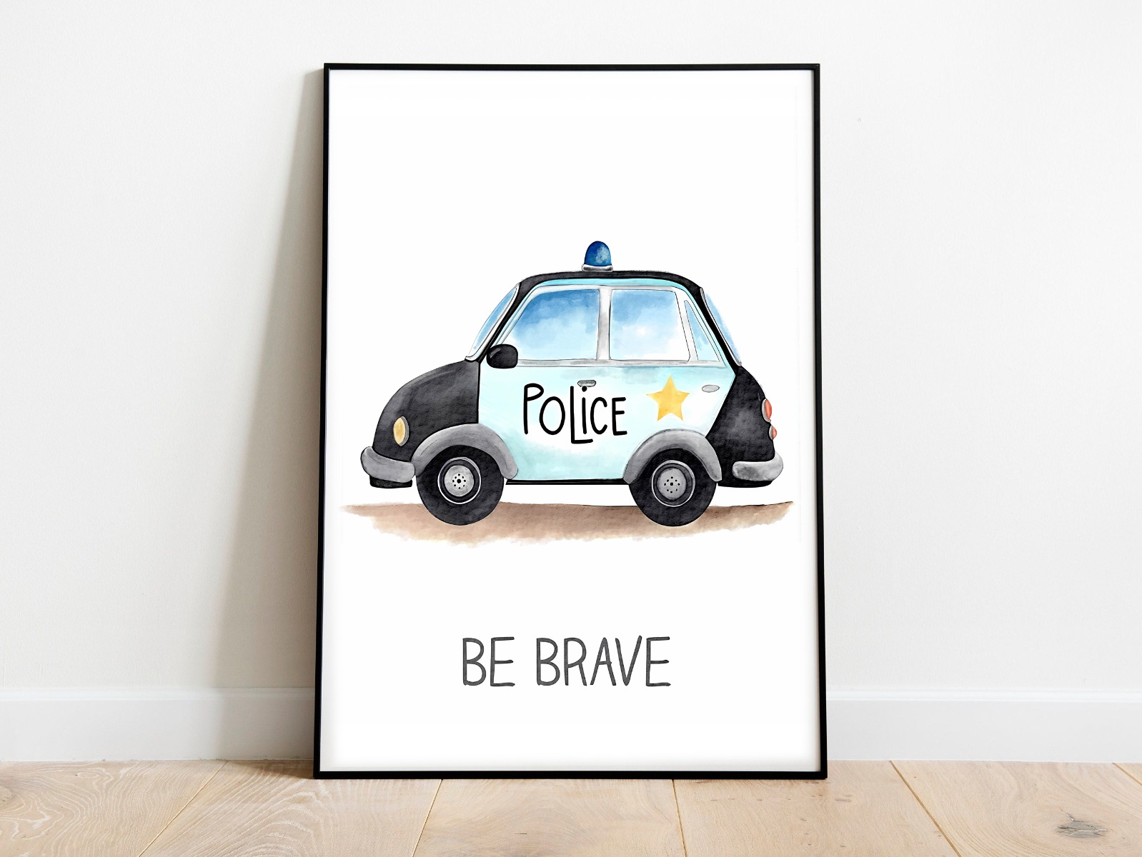 Poster - Voertuig / Police / Be Brave
