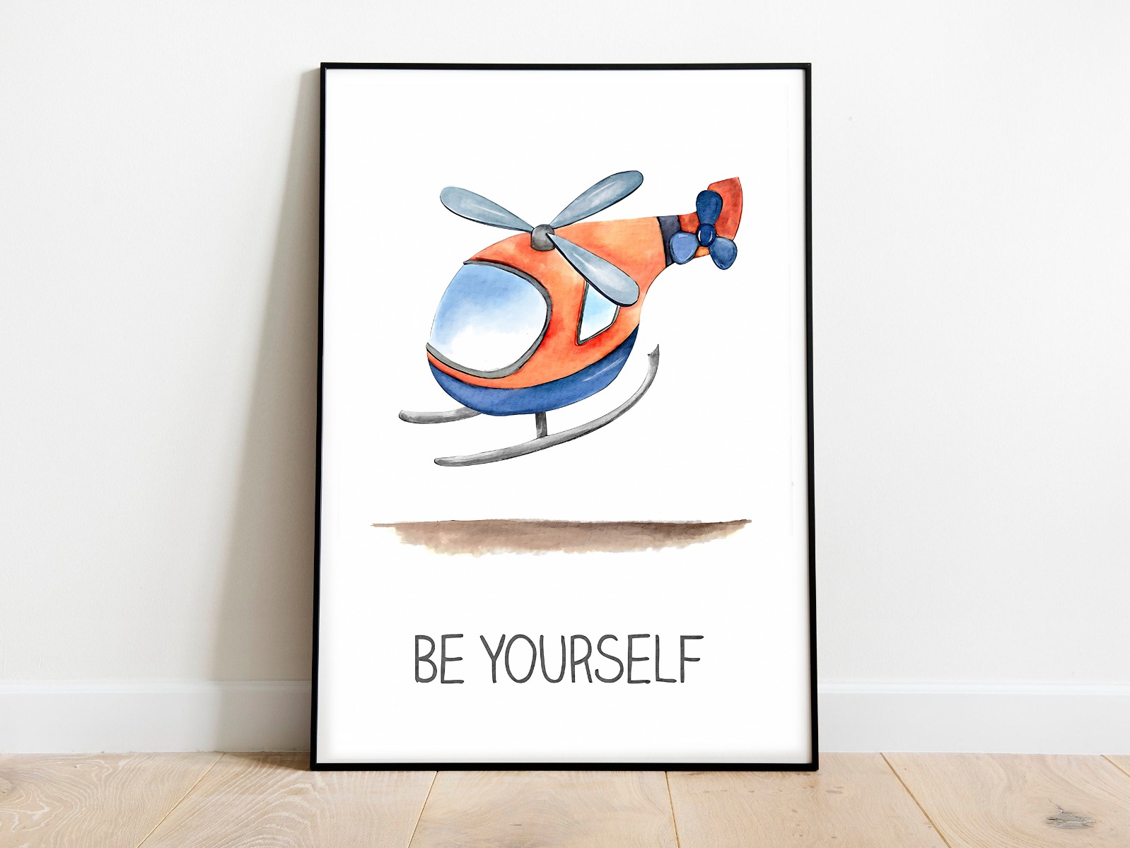 Poster - Voertuig / Helikopter / Be Yourself
