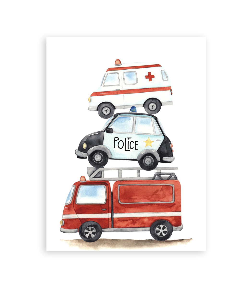 Poster - Noodvoertuigen