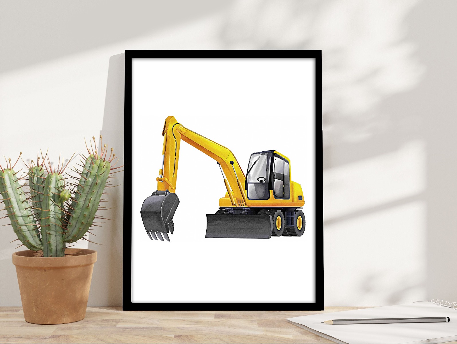 Poster - Graafmachine / Geel