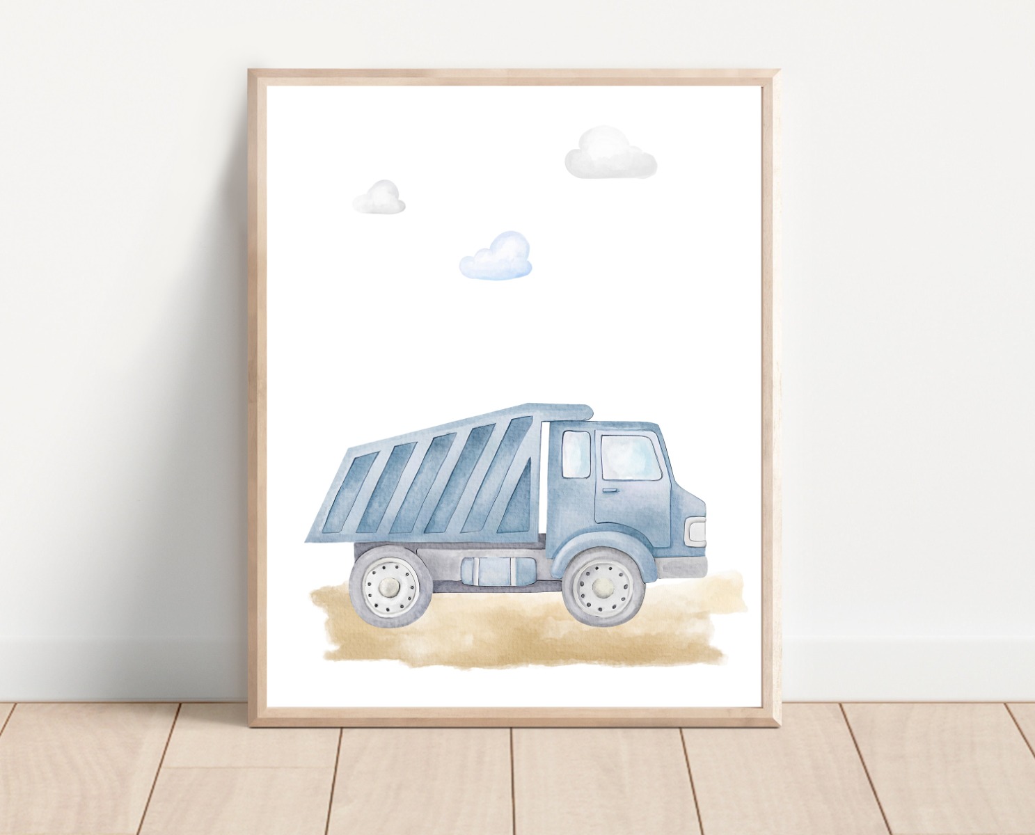 Poster - Kiepwagen / Blauw