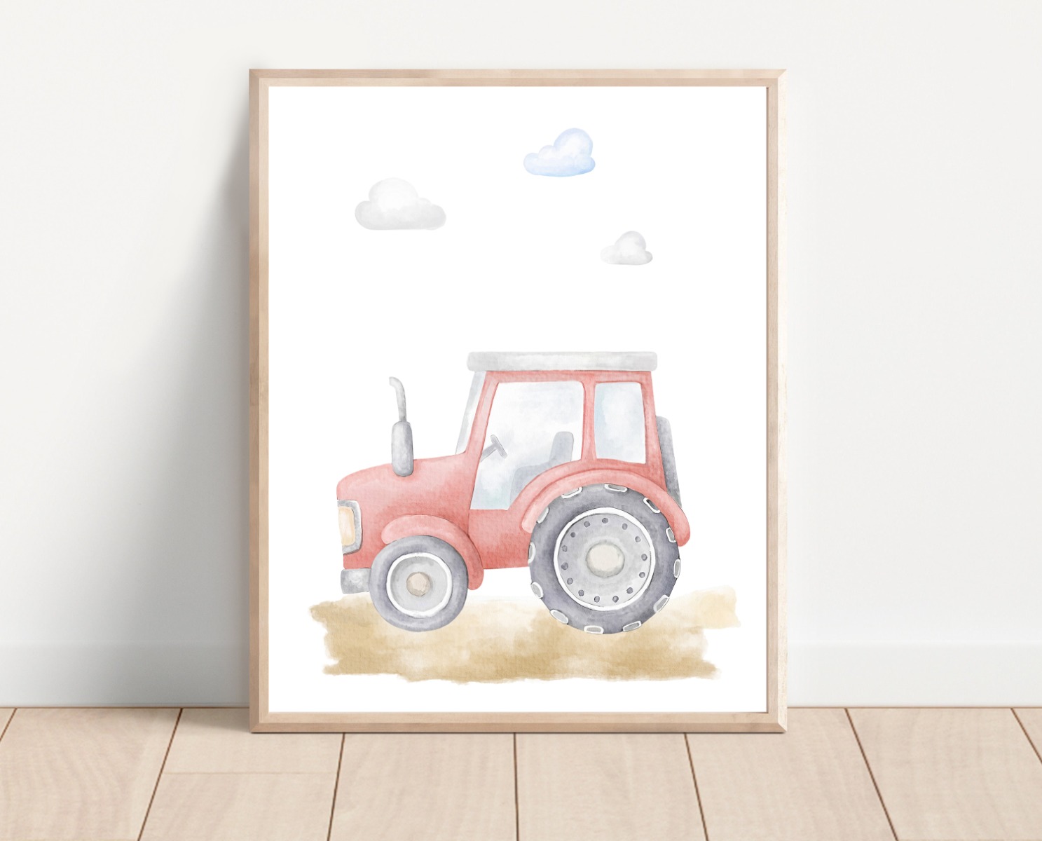 Poster - Tractor / Rood
