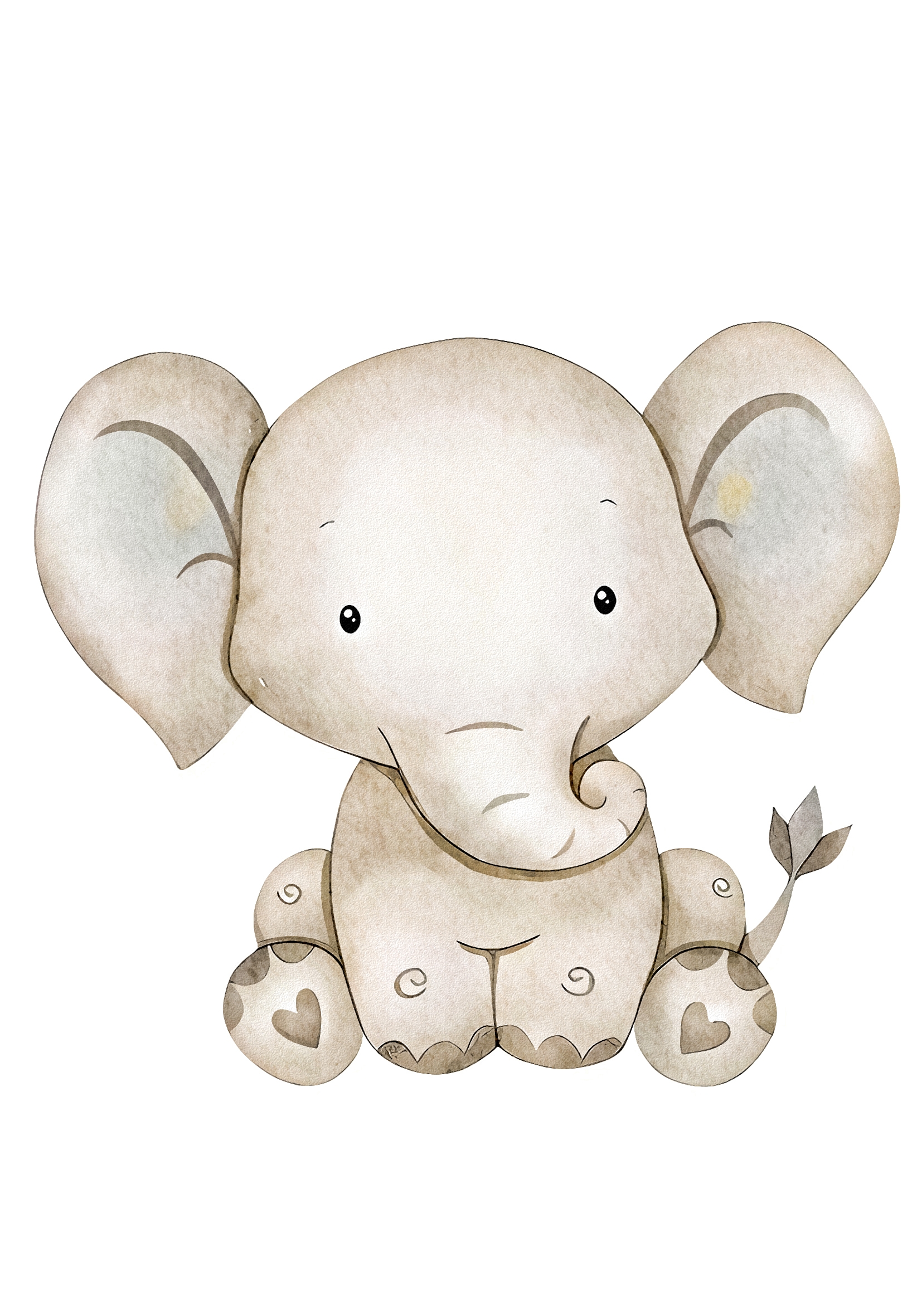Poster - Boho-dier / Olifant
