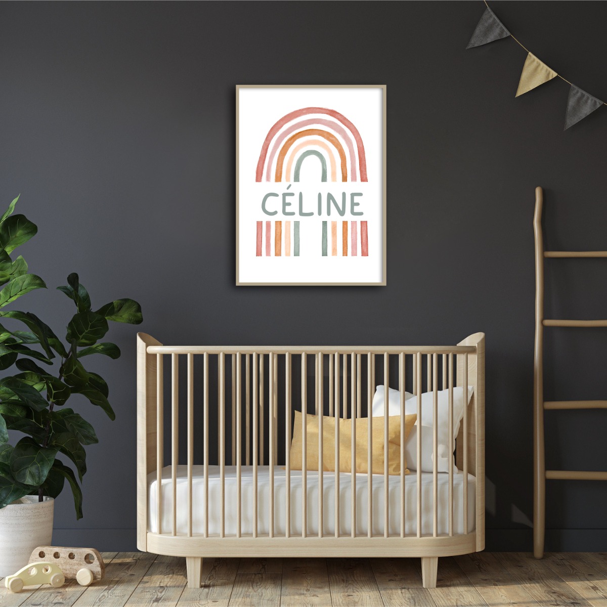 Affiche - Regenboog / Gepersonaliseerd