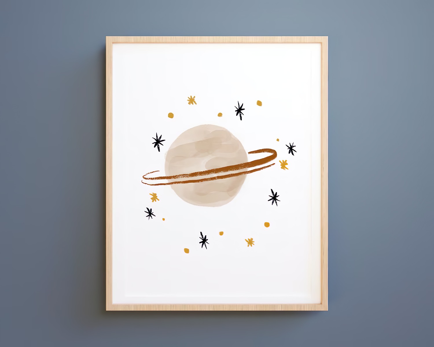 Posters - Boho Kinderkamer / Planeet