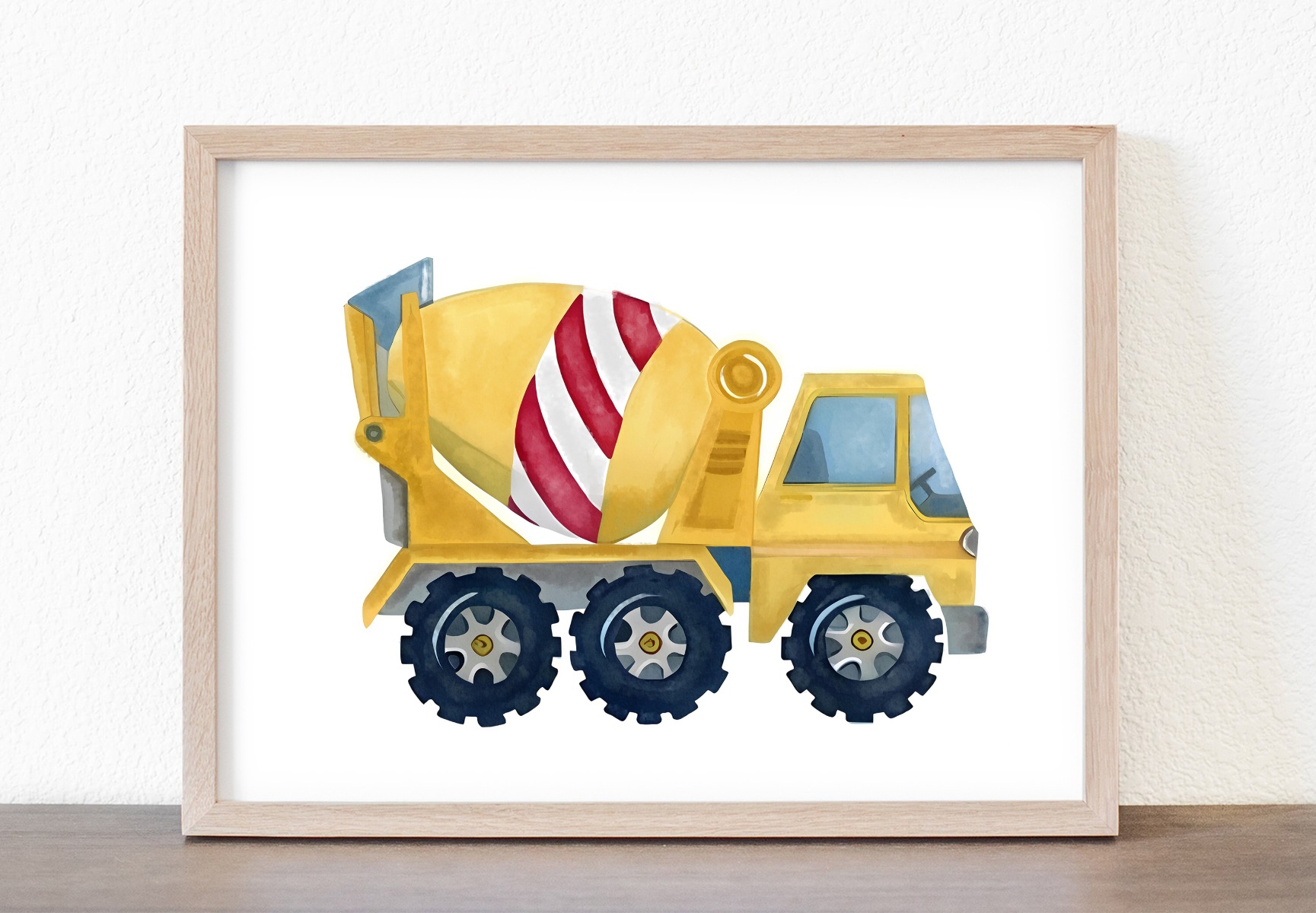Poster - Voertuigen / Betonmolen