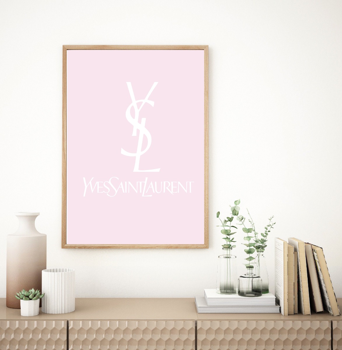 Poster - Chique Elegantie / Het iconische Yves Saint Laurent-logo