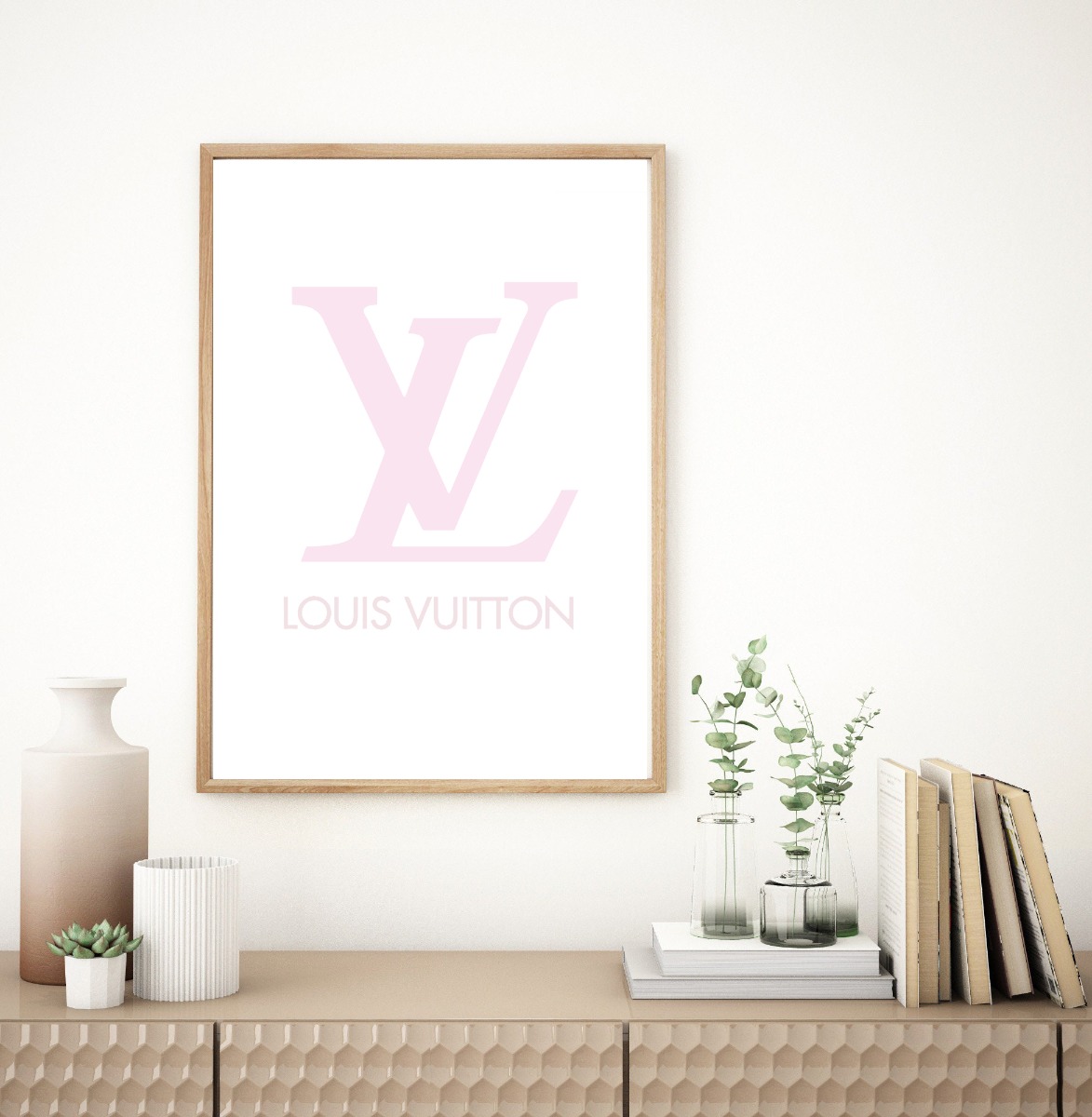 Poster - LOUIS VUITTON / Roze