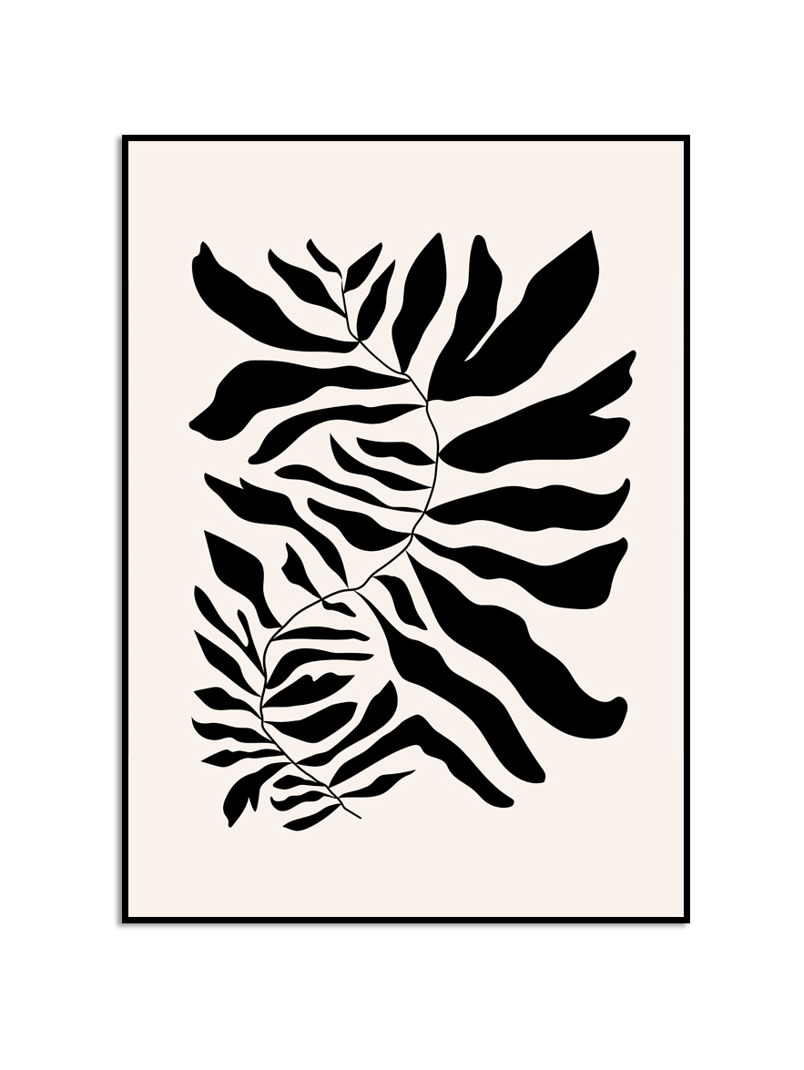 Affiche - Abstracte Kunst / Bladeren