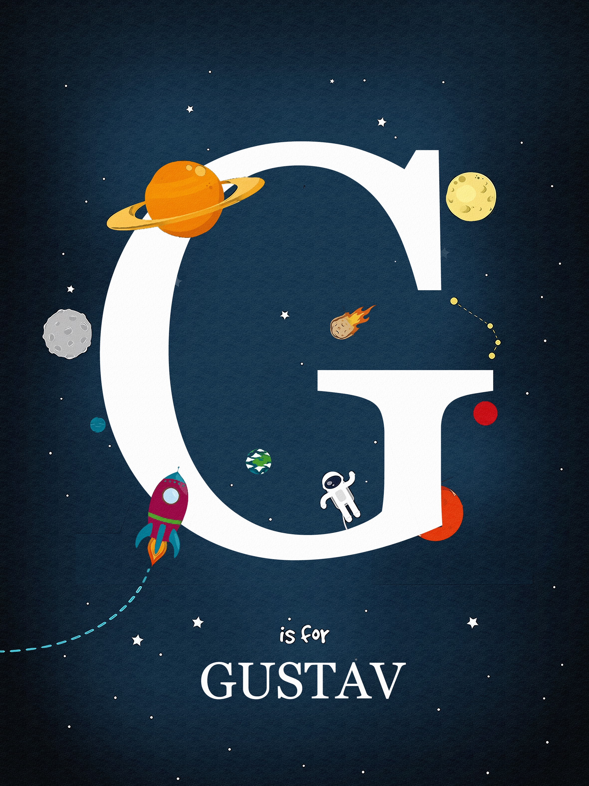 Poster - Ruimte / Gepersonaliseerd