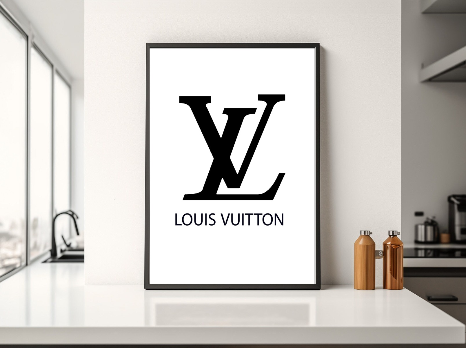 Poster - LOUIS VUITTON / Zwart