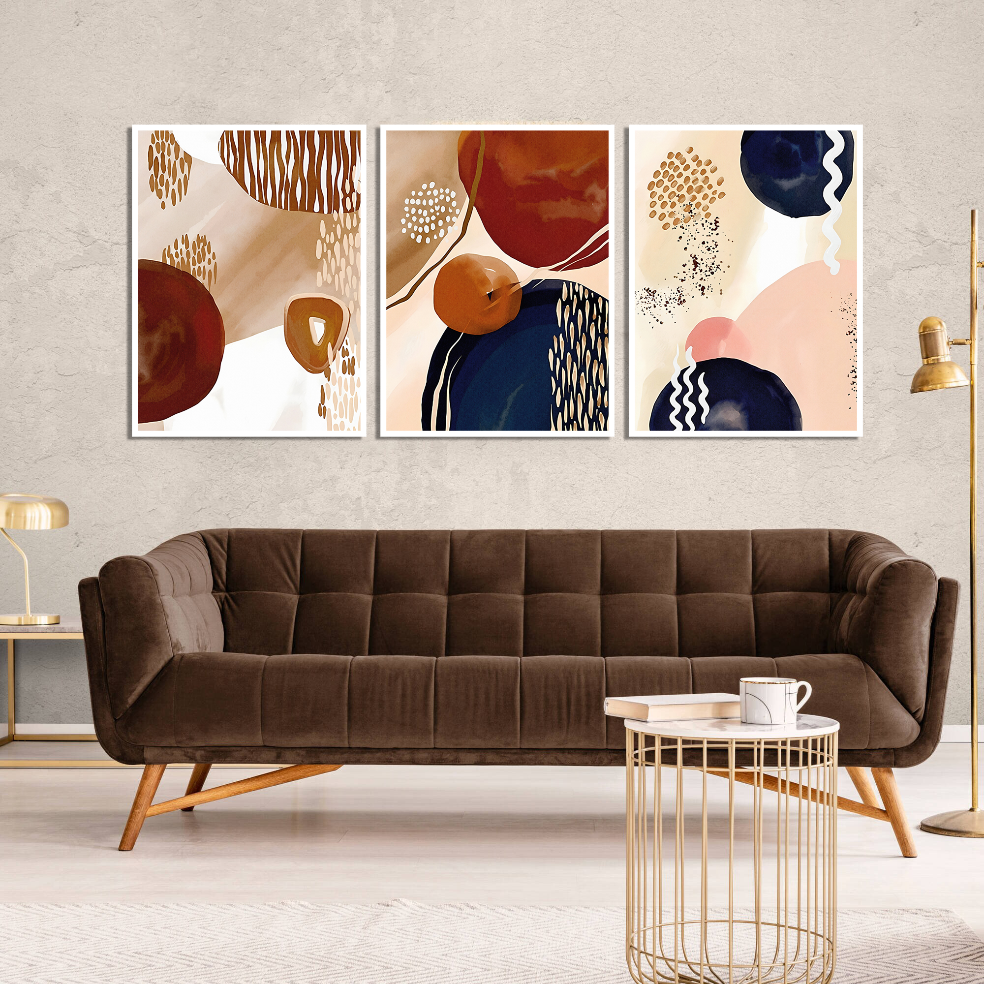 Affiches - Moderne kunst / Patroon # 01 / Set van 3