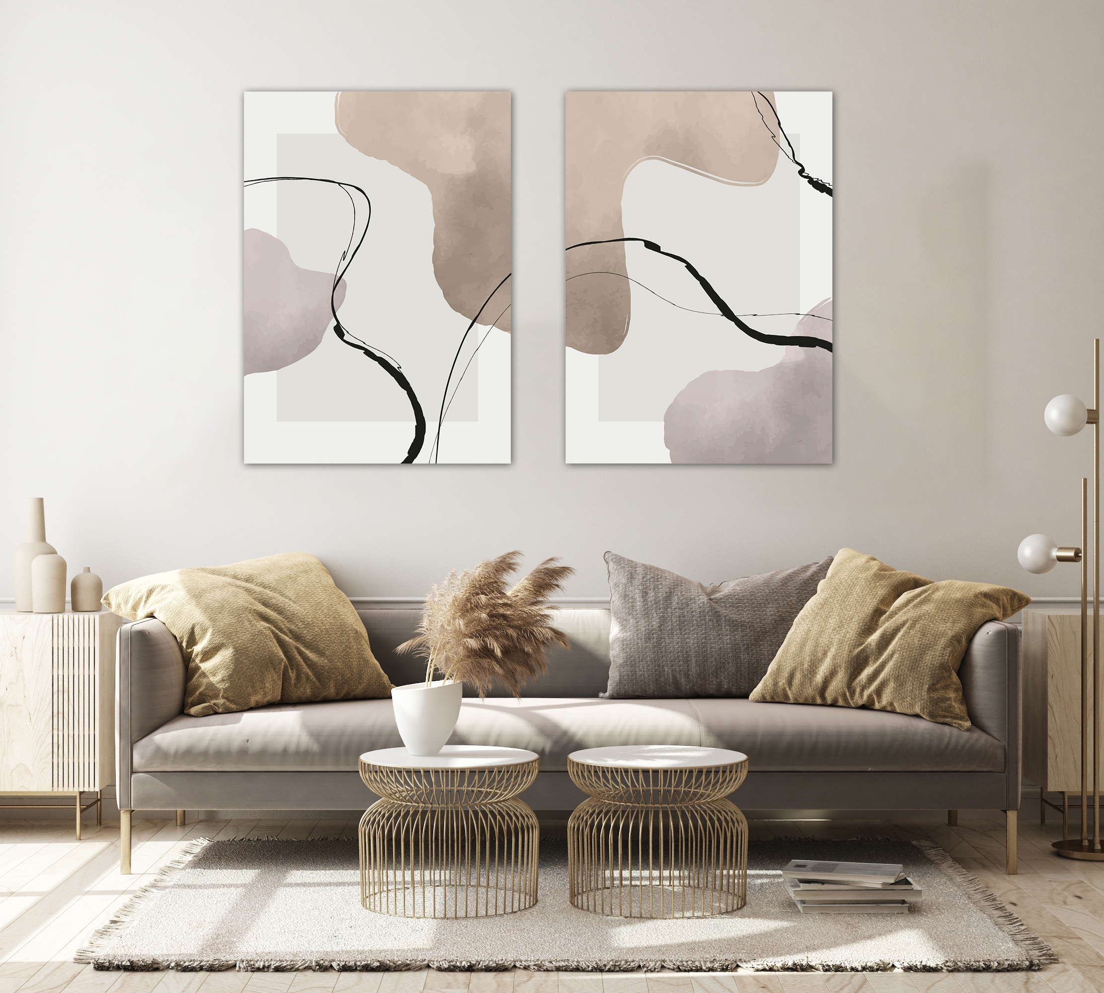 Affiches - Abstracte kunst / Set van 2