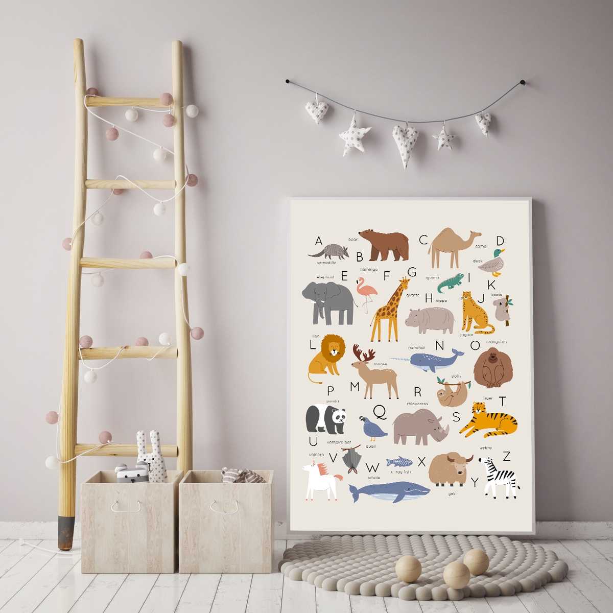 Poster - Alfabetten en dieren