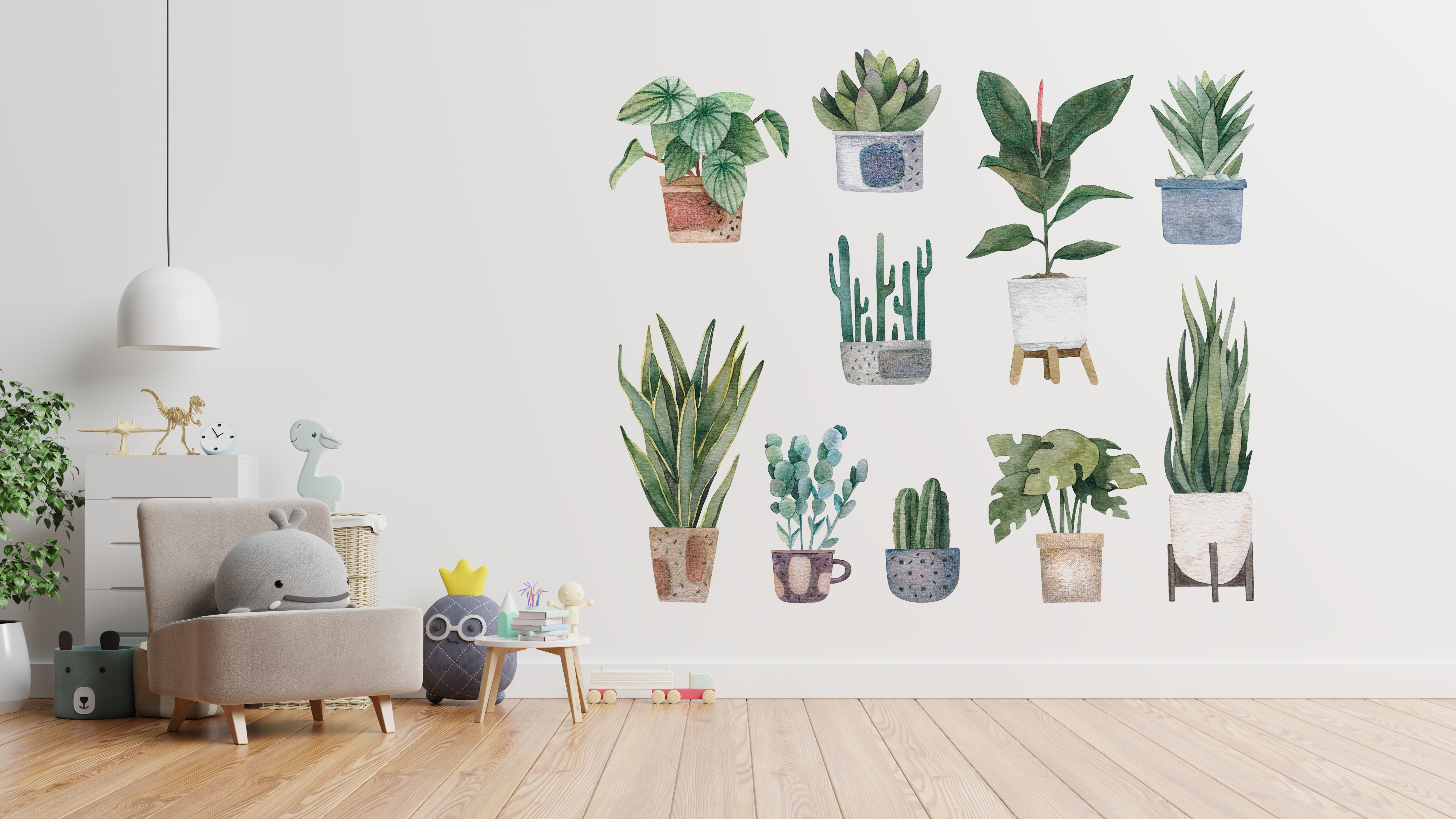 Muurstickers - Pot planten