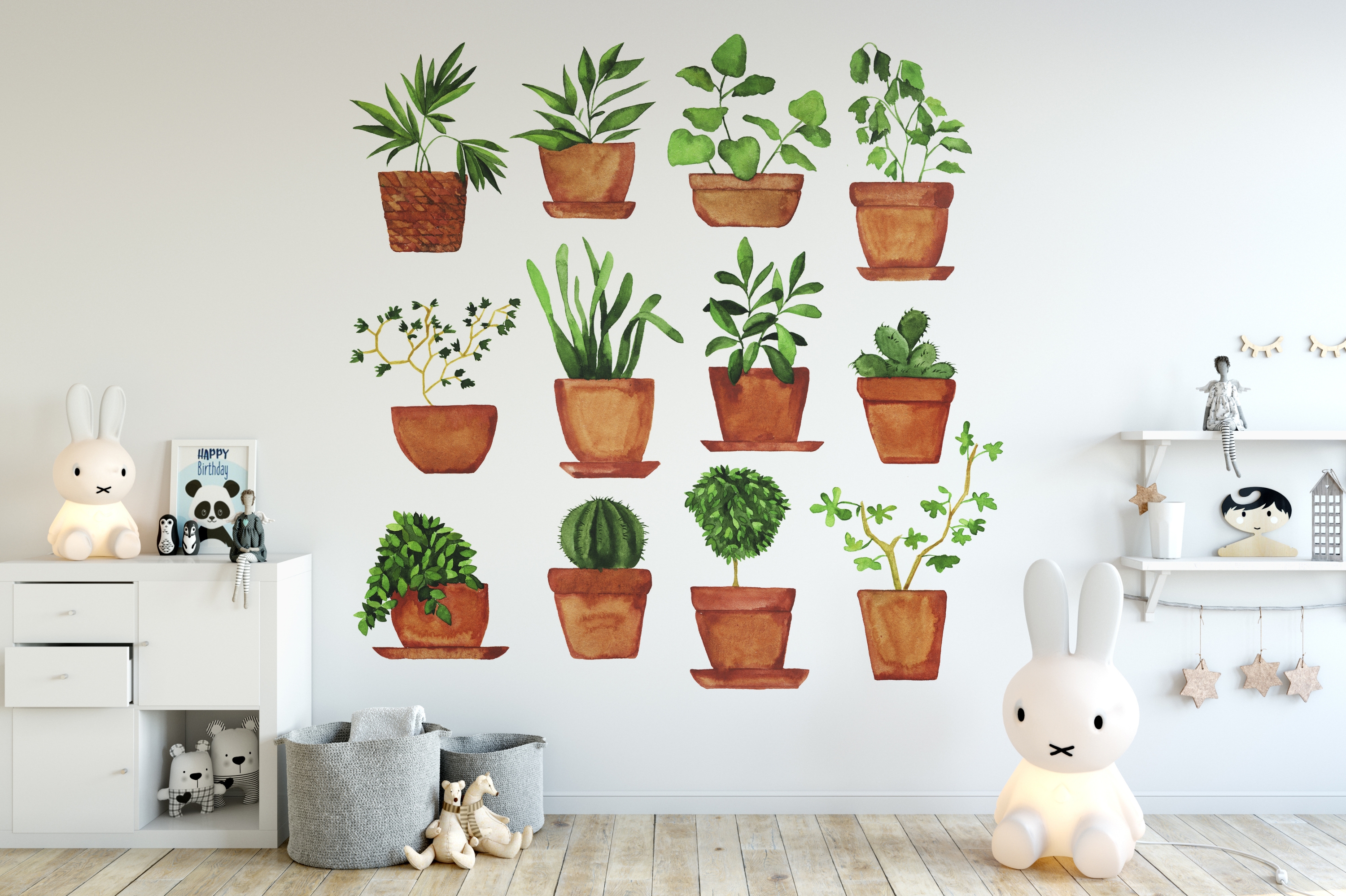 Muurstickers - Pot planten / 02
