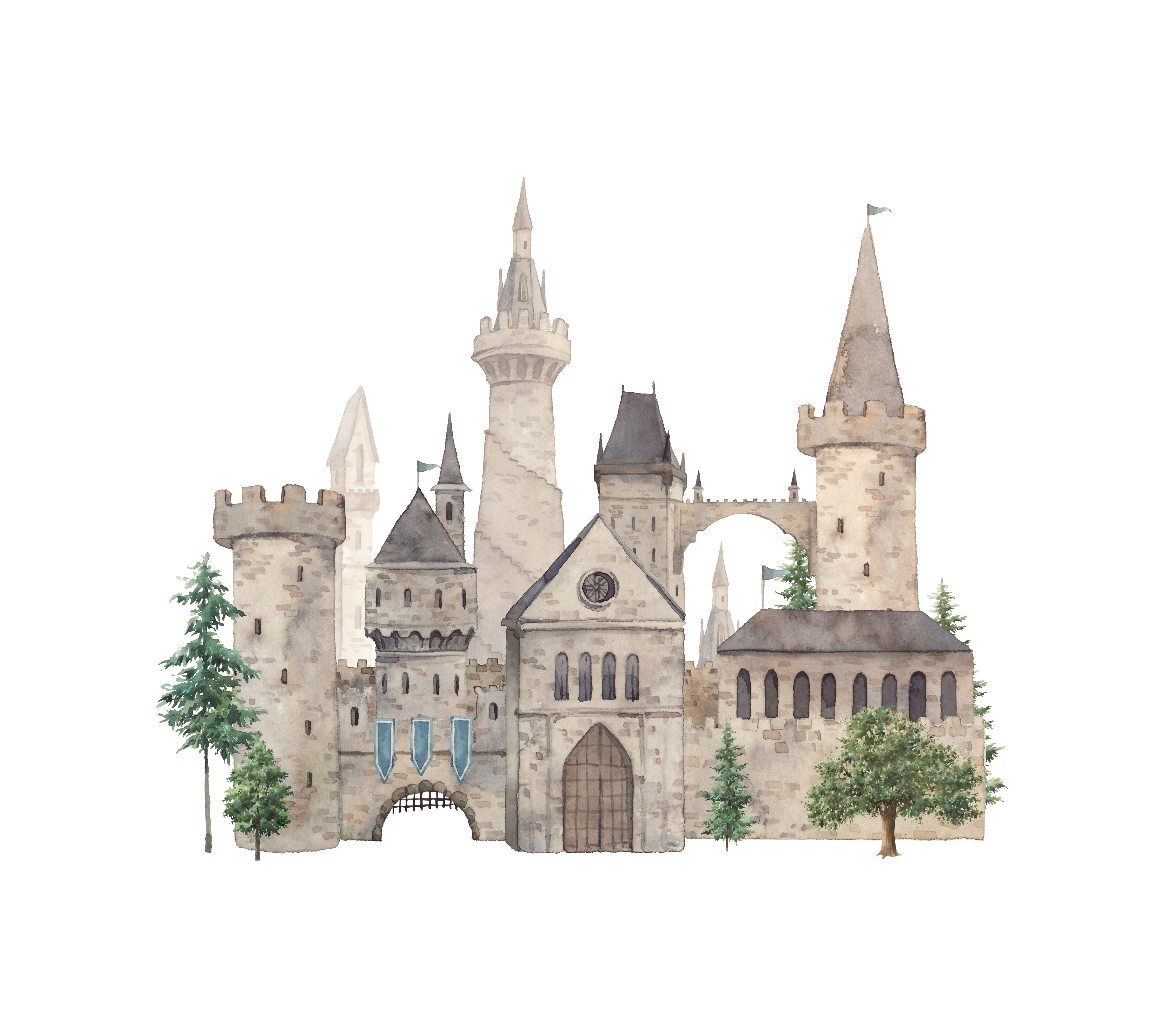 Muursticker - Kasteel