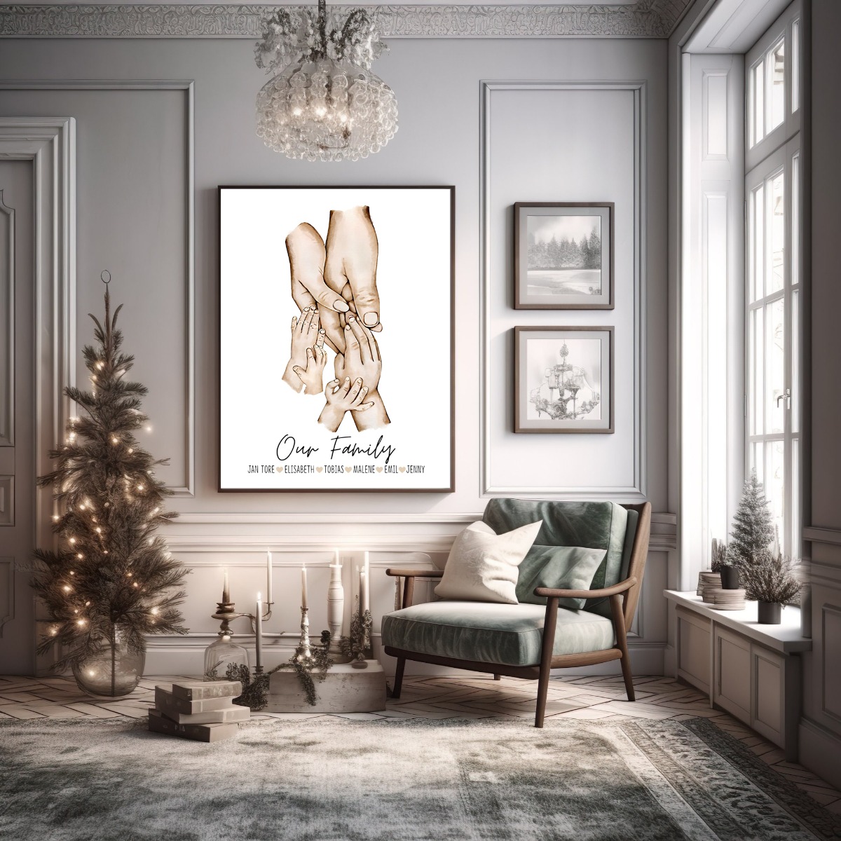 Affiches - Familiehanden / Gepersonaliseerd / 04