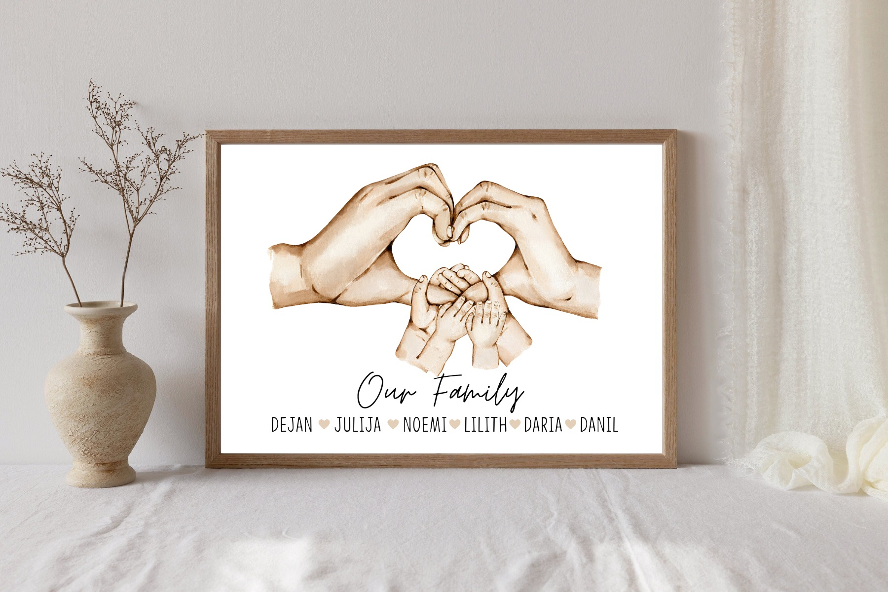 Affiches - Familiehanden / Gepersonaliseerd / 04
