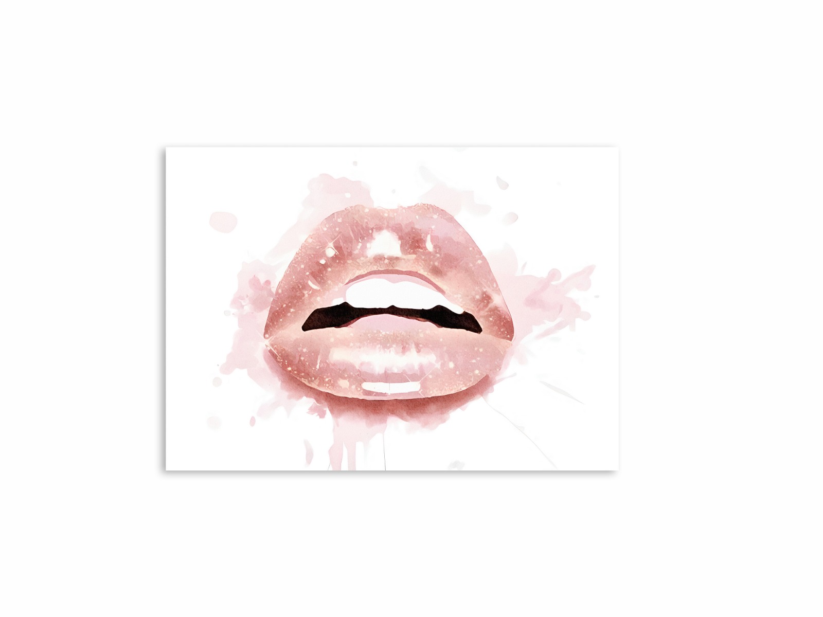 Poster - Roze lippen