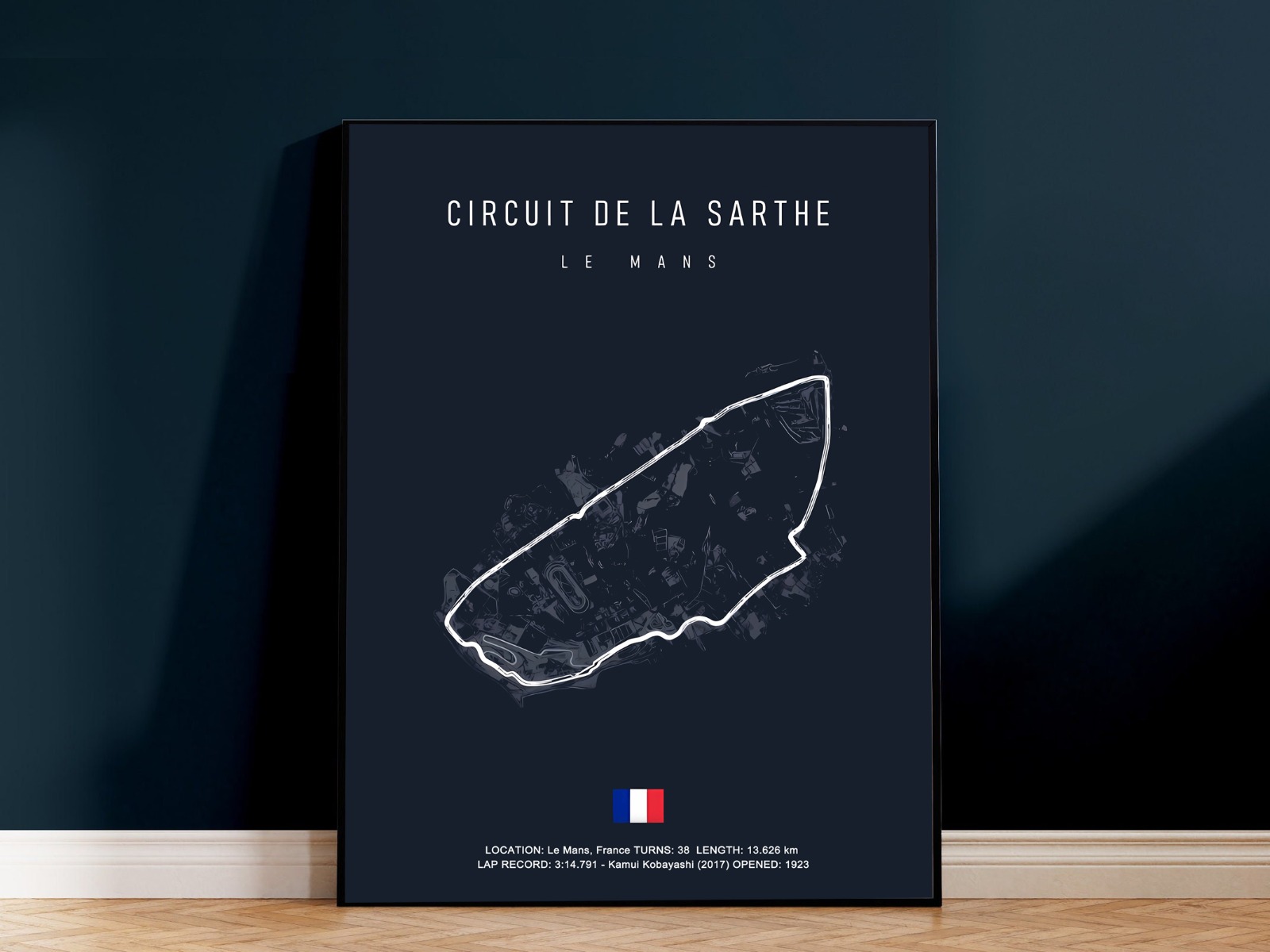 Poster - Race-erfgoed: Het iconische Circuit de la Sarthe bij Le Mans