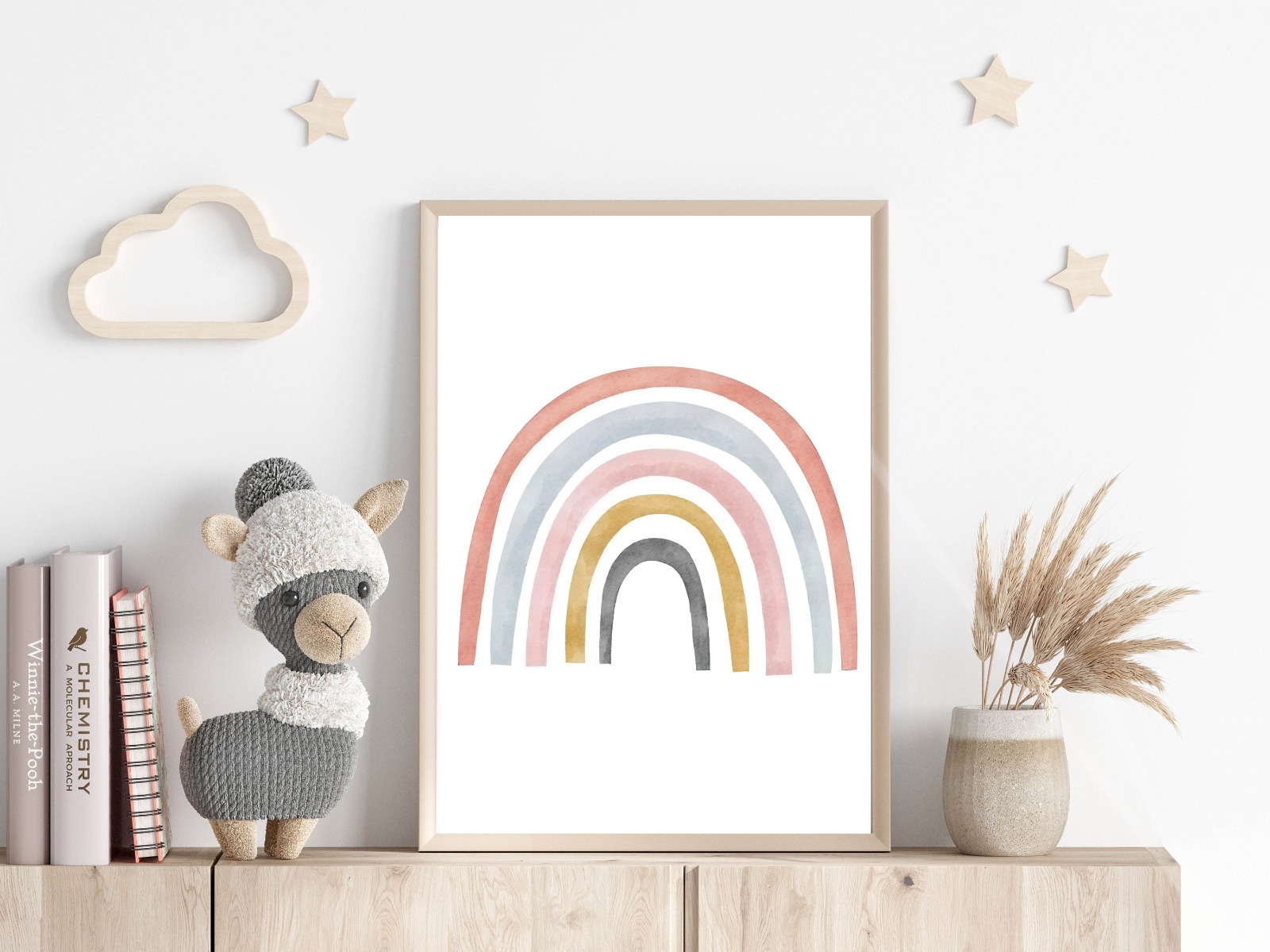 Affiches - Boho kunst / Regenboog