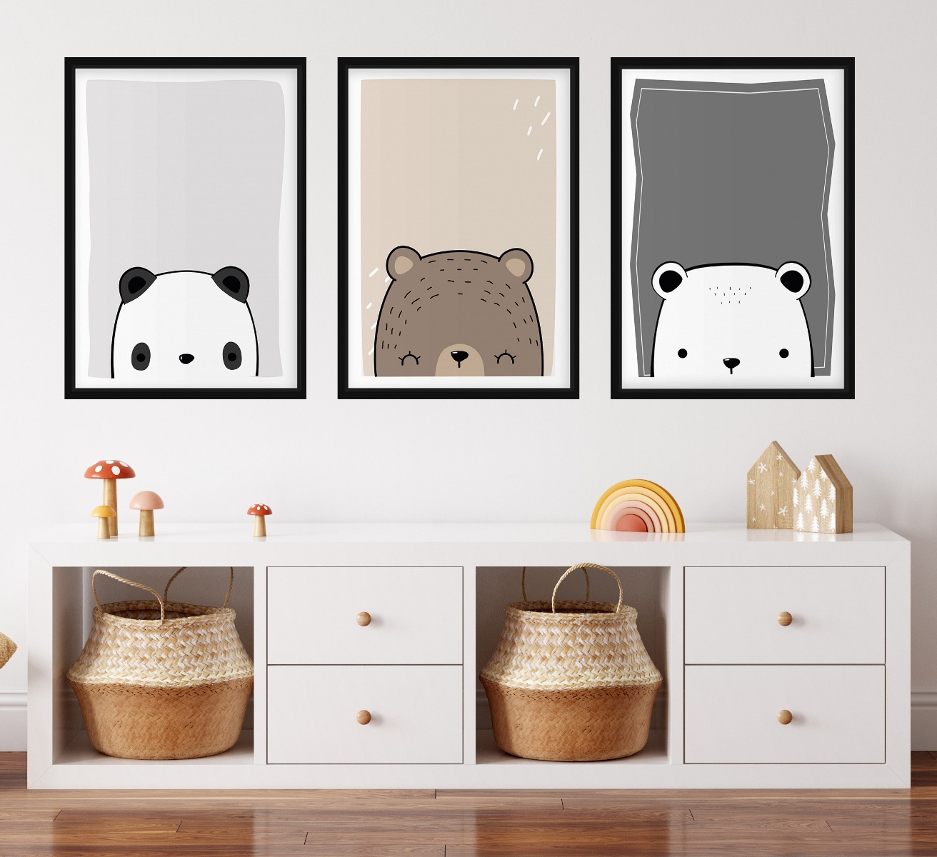 Affiches - Pop-out Dieren / Set van 3