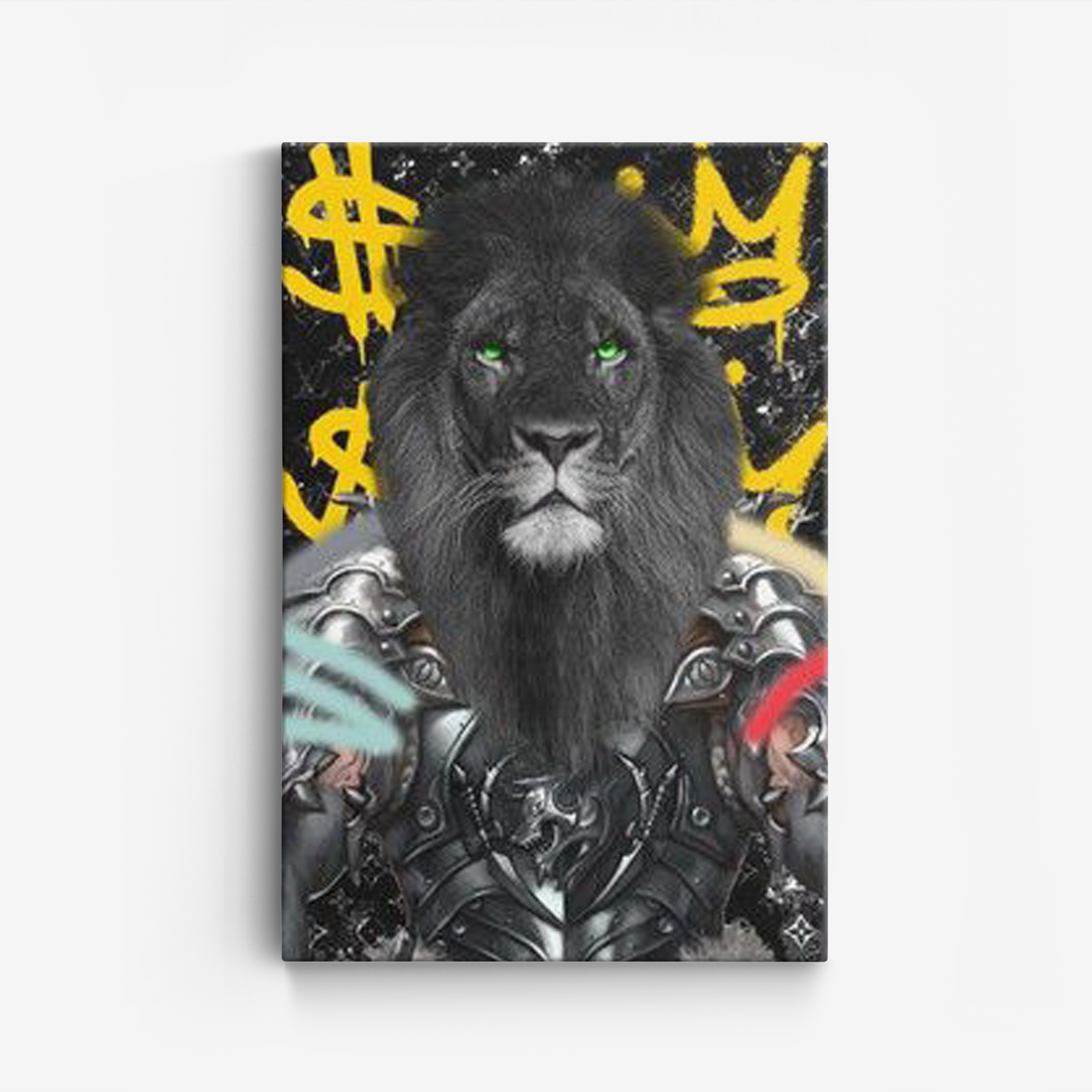 Canvas - Zwarte Leeuw