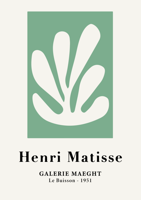 Poster - Henri Matisse / Groen