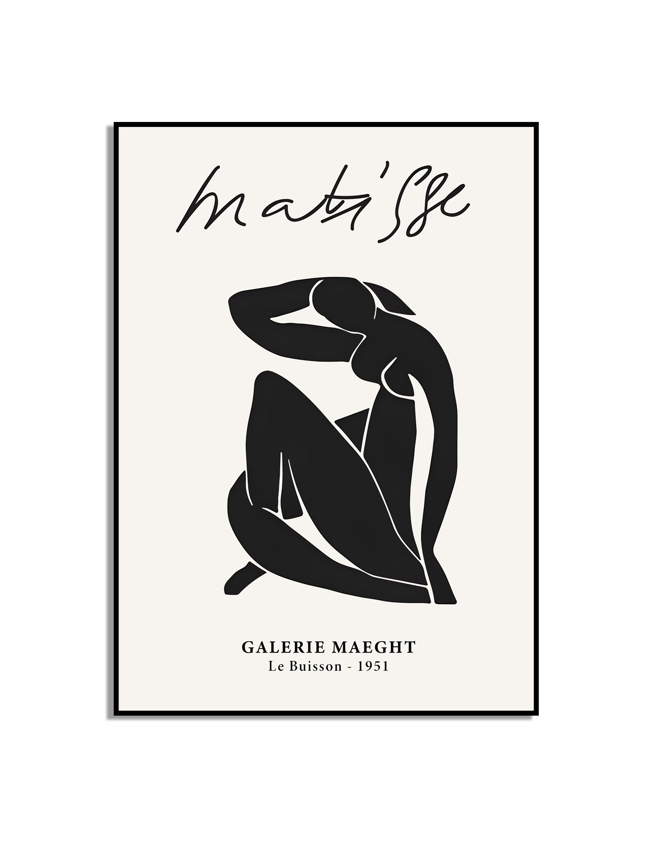 Poster - Matisse / Zwart
