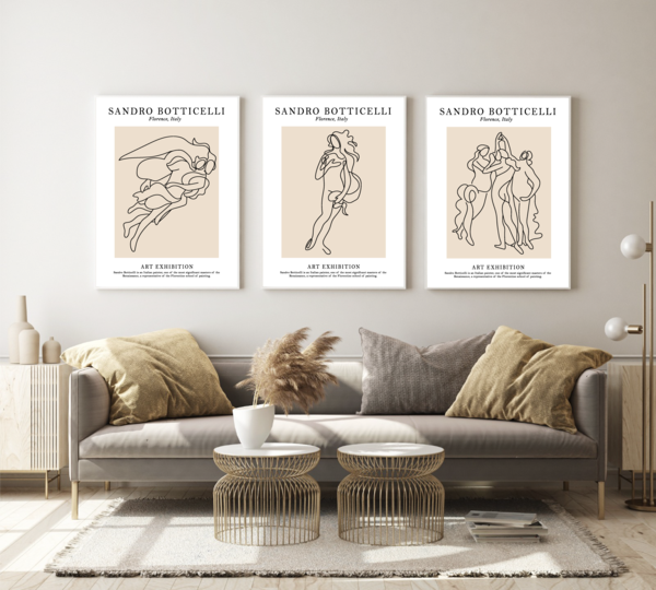 Posters - Sandro Botticelli / Set van 3