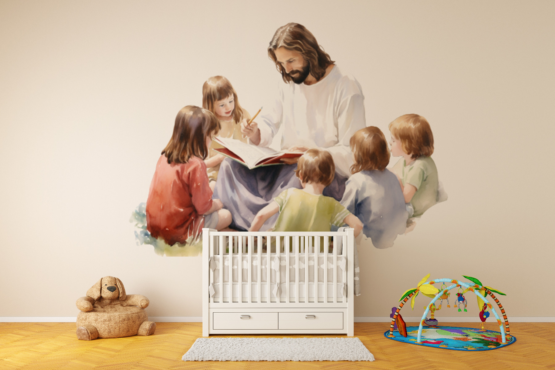 Muursticker - Jezus prediken