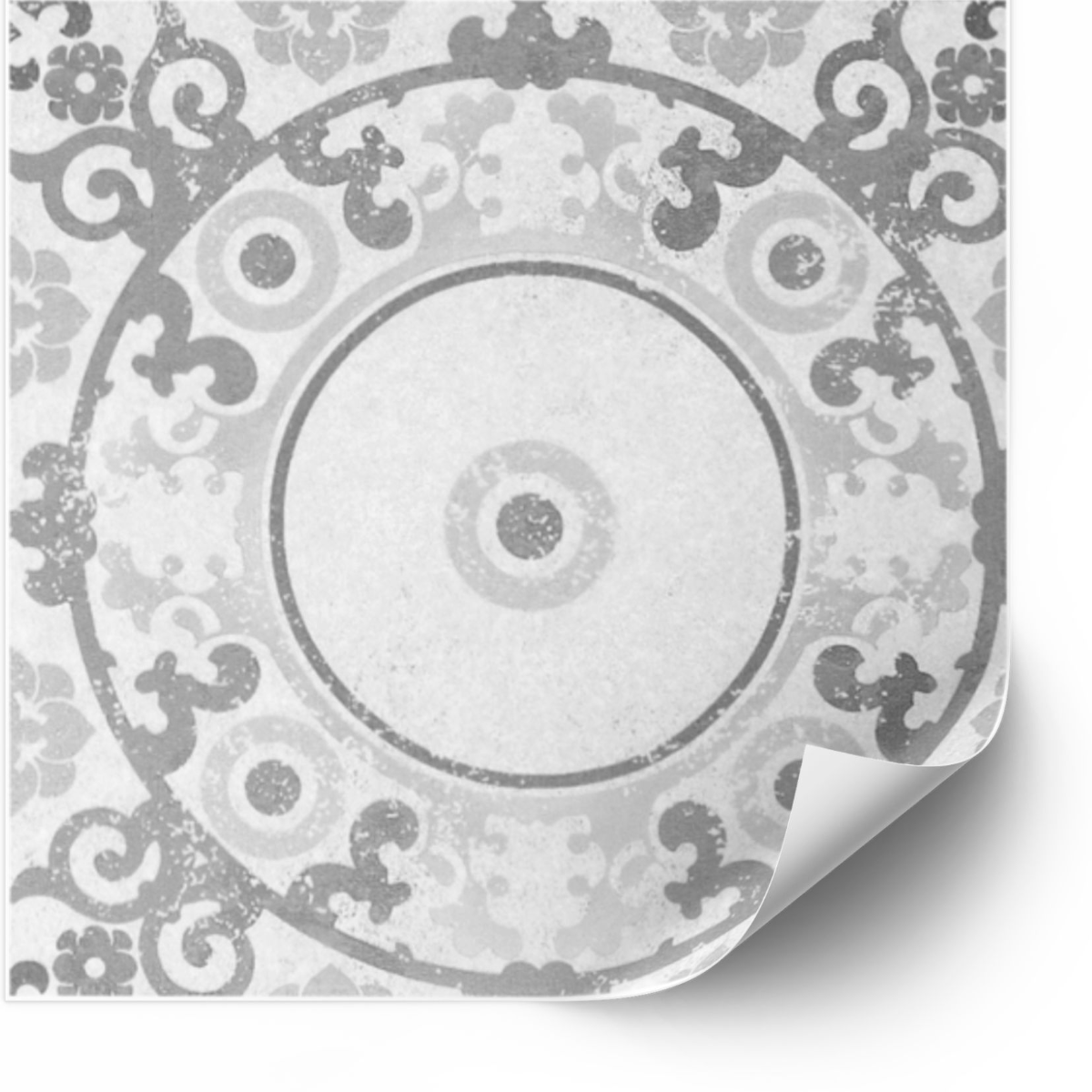 Tegels Sticker - Grijs multipatroon / Set van 24