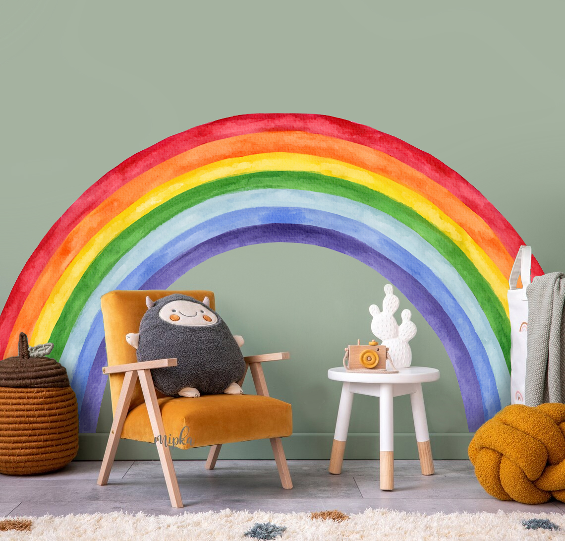 Muursticker - Kleurrijke regenboog
