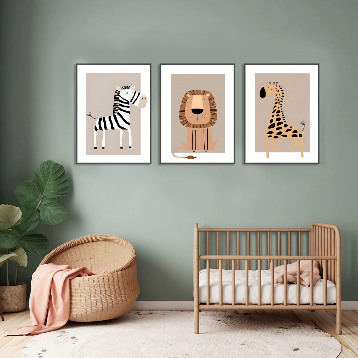 Posters - Scandinavische kinderslaapkamerdecoratie #02 / Set van 3