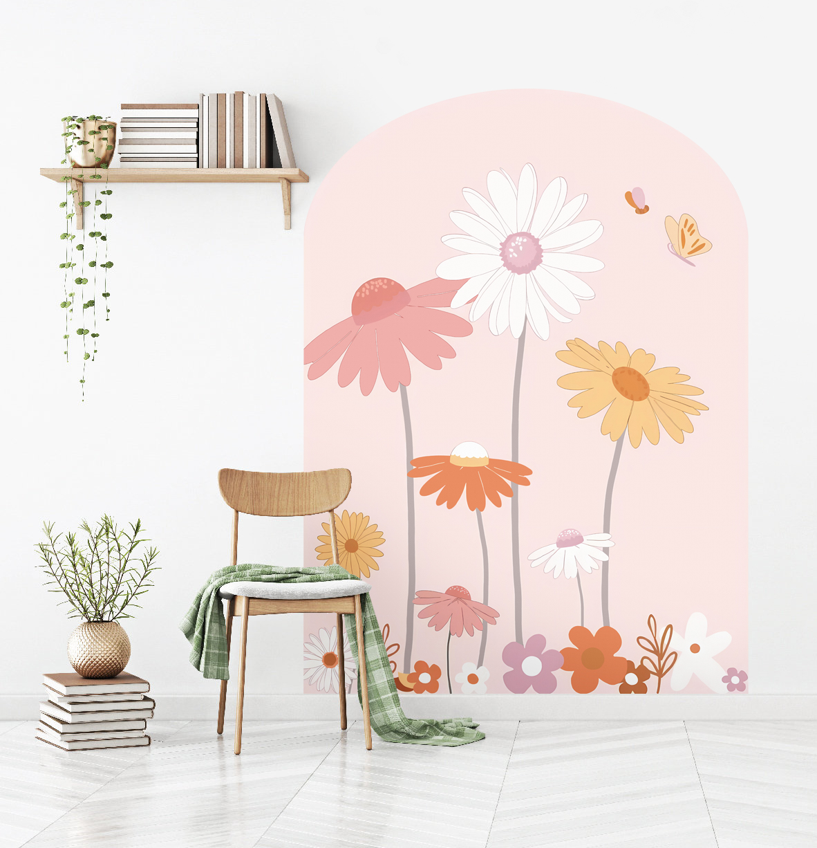 Muursticker - Boogbloem