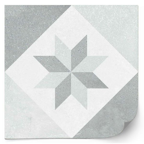Tegels Sticker - Tinten van grijze tegels / Set van 24