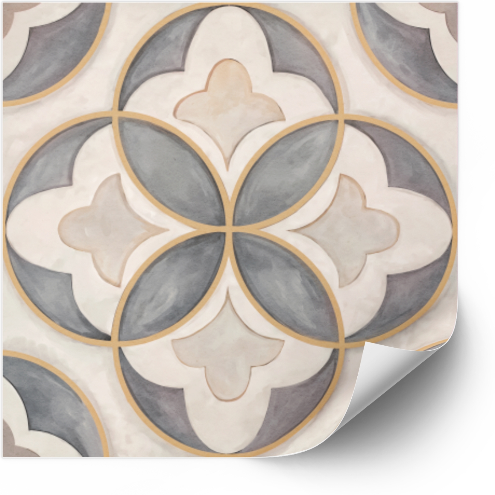 Tegels Sticker - Abstract geometrisch patroon / 04 / Set van 24