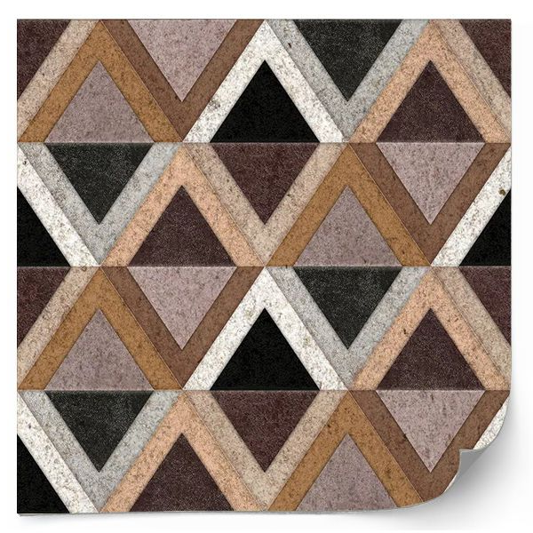 Tegels Sticker - Abstract geometrisch patroon / Diamant / Set van 24