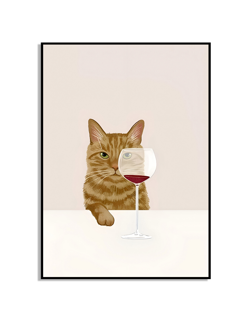 Poster - Gele kat