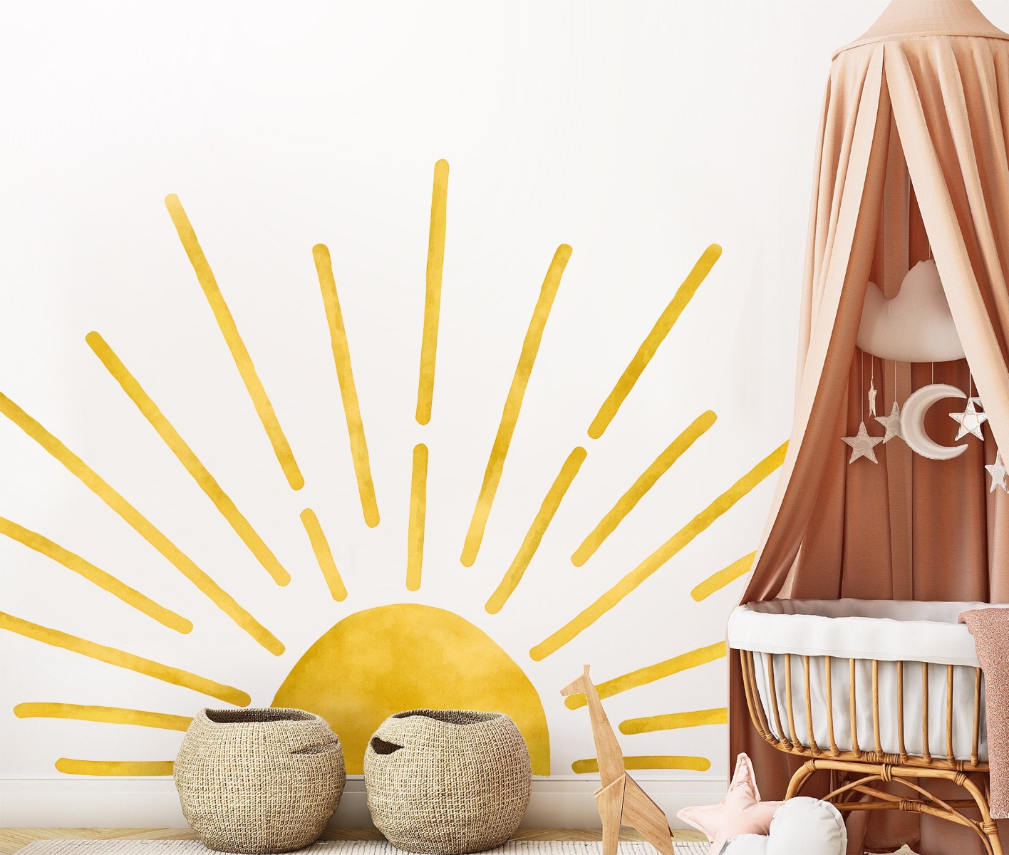 Muursticker - Rijzende zon Boho/ 03
