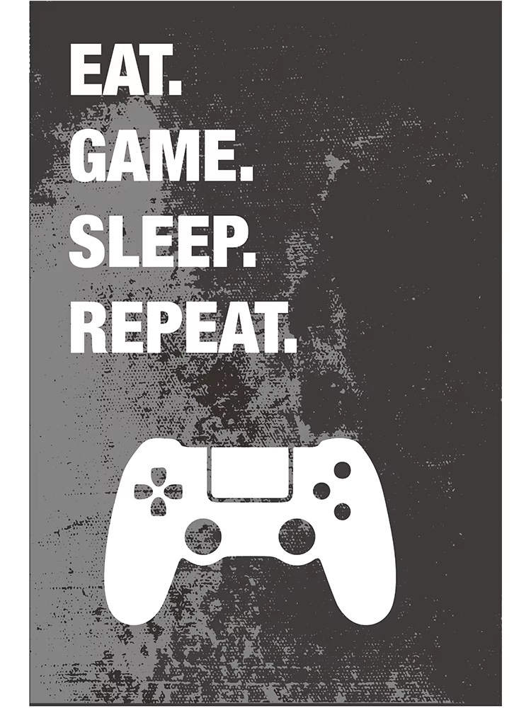Affiche - Spelposters / Eat,game,sleep,repeat