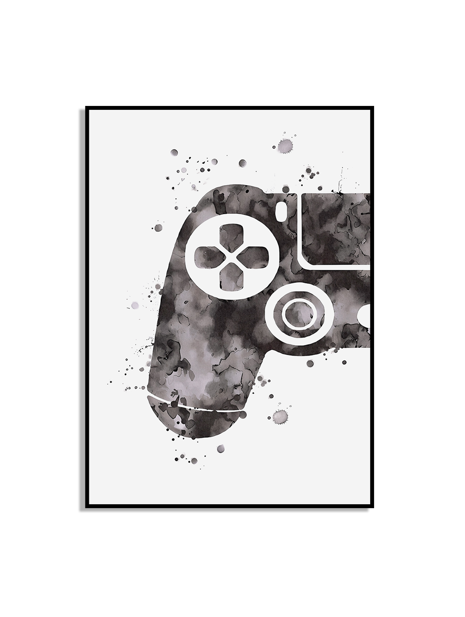 Affiche - Spelposters / Zwart Draadloze joystick / 01