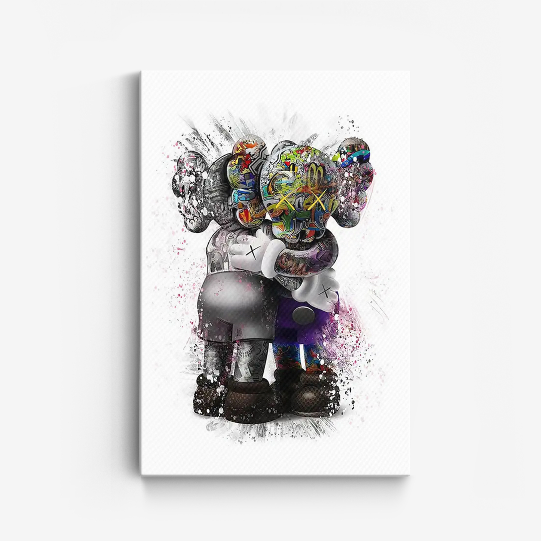 Canvas - KawsHypebeast / Liefhebbers knuffelen
